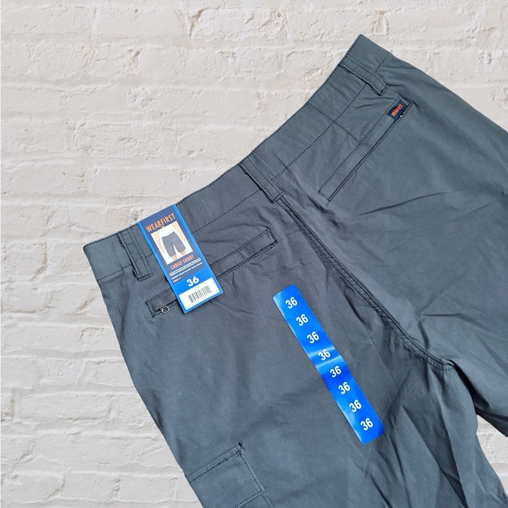 WEARFIRST CARGO MENS SHORTS 10 INCH INSEAM Blue Gray  SIZE 36 - Picture 4 of 6